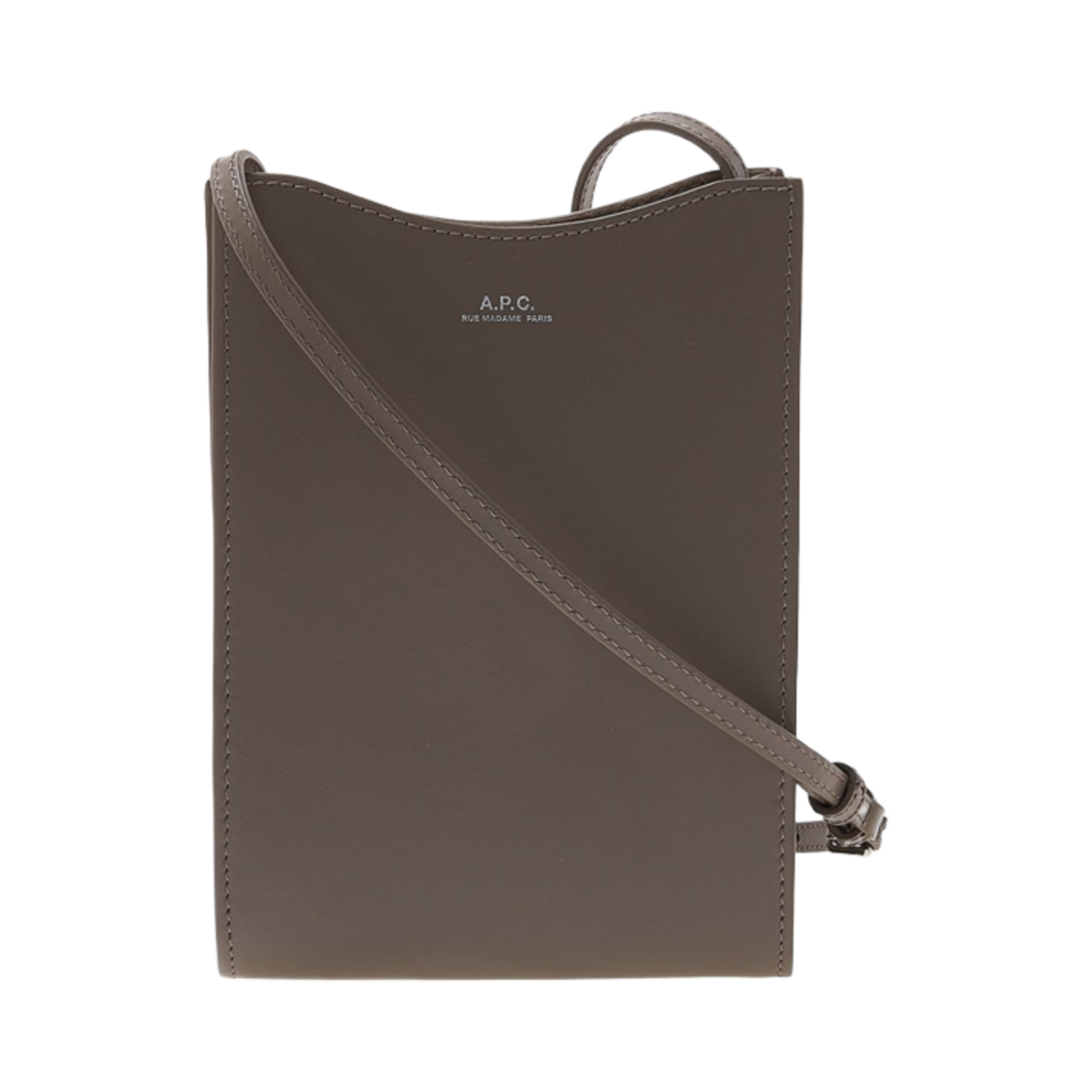 PXBMW-H63043-BAM A.P.C. Jamie Neck Pouch Beige Grey - 대표 이미지 #1