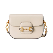 Gucci Horsebit 1955 Mini Bag White Leather