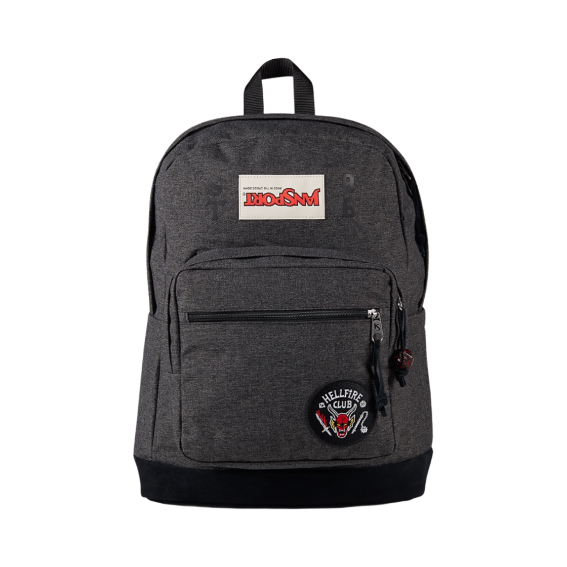 잔스포츠 x 기묘한 이야기 라이트팩 백팩 헬파이어 블랙(Jansport x Stranger Things Right Pack Backpack Hellfire Black) - 1