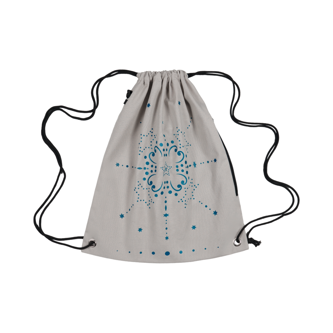 엔프프 도트라인 스트링백 그레이(Nff Dotline String Bag Grey)