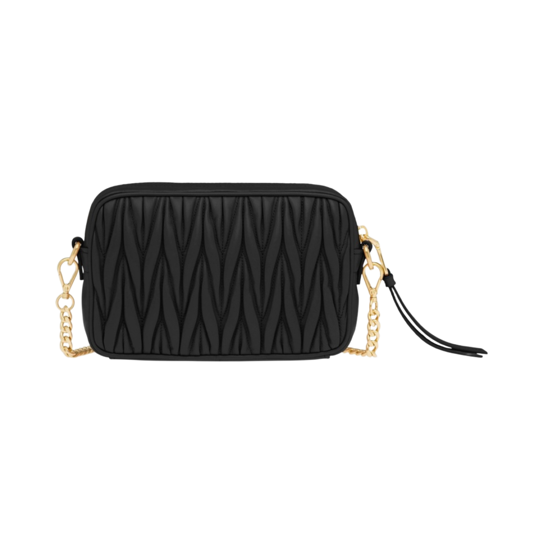 미우 미우 마테라쎄 나파 가죽 숄더백 블랙(Miu Miu Matelasse Nappa Leather Shoulder Bag Black) - 3