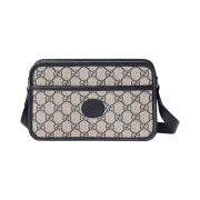 Gucci GG Shoulder Bag Beige Blue Supreme