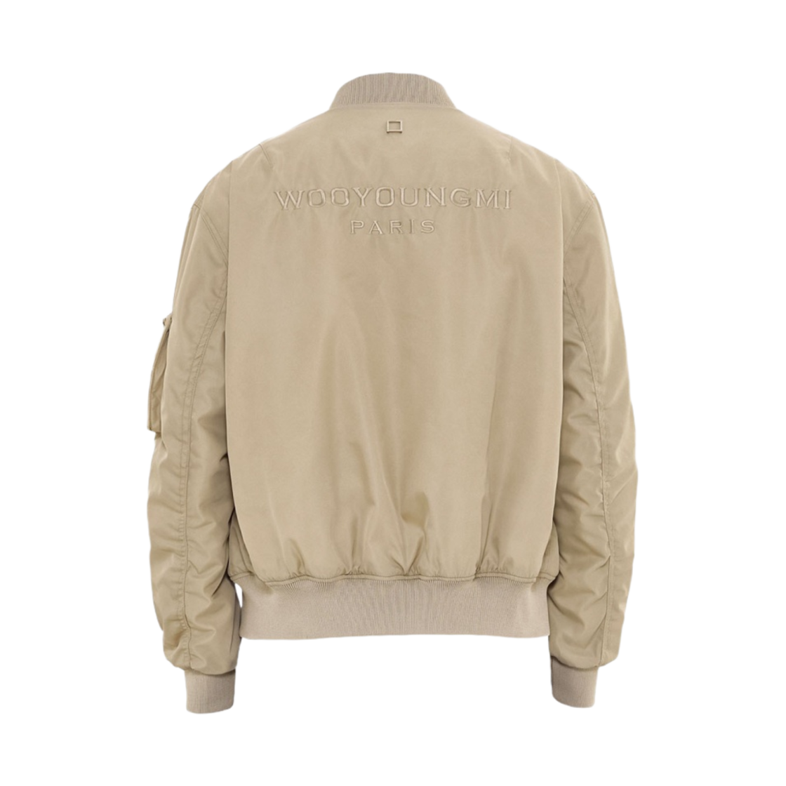 우영미 백로고 MA-1 베이지 - 23SS