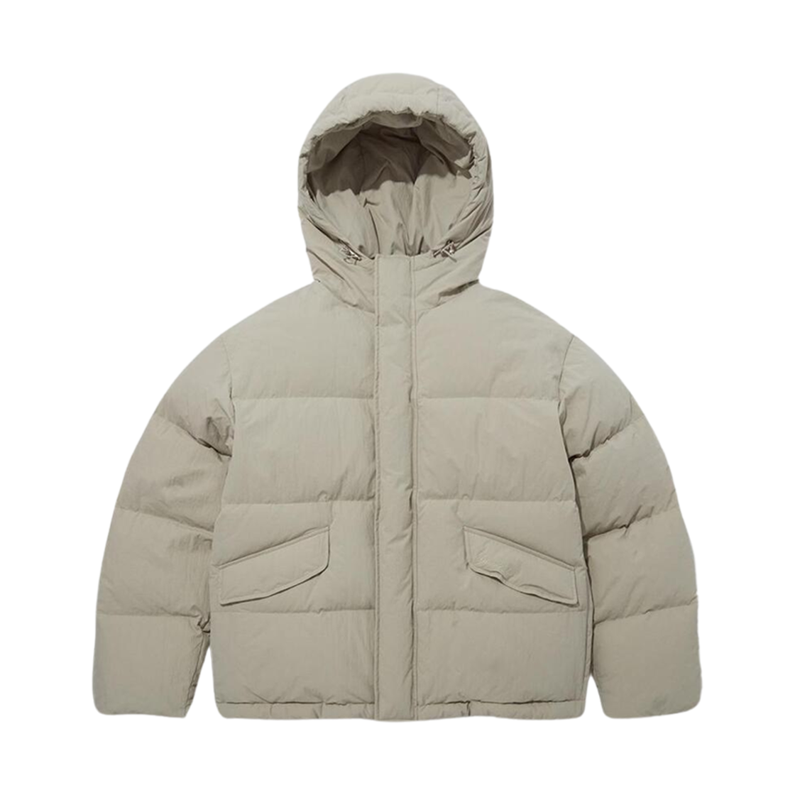 던스트 후드 볼륨 구스 다운 자켓 베이지(Dunst Hooded Volume Goose Down Jacket Beige)