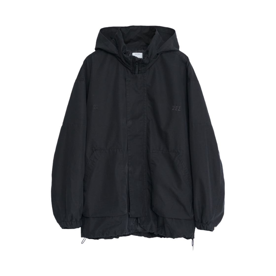 폴리테루 휴먼인덱스 인덱스 트랙 파카 블랙