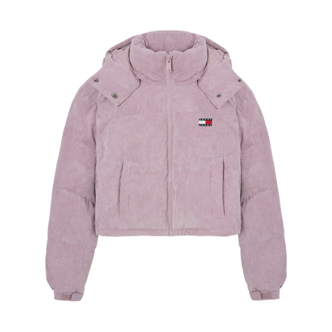 T32E7QJC40TWT1VVK (W) Tommy Jeans Washed Corduroy Alaska Padded Valley Grape