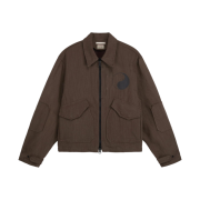 Stussy x Our Legacy Work Shop Pararescue Jacket Mud Black Slub Twill