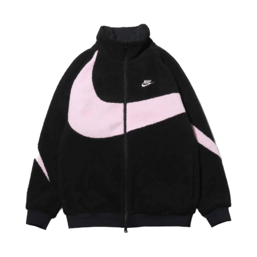 Nike Big Swoosh Full Zip Jacket Black Prism Pink