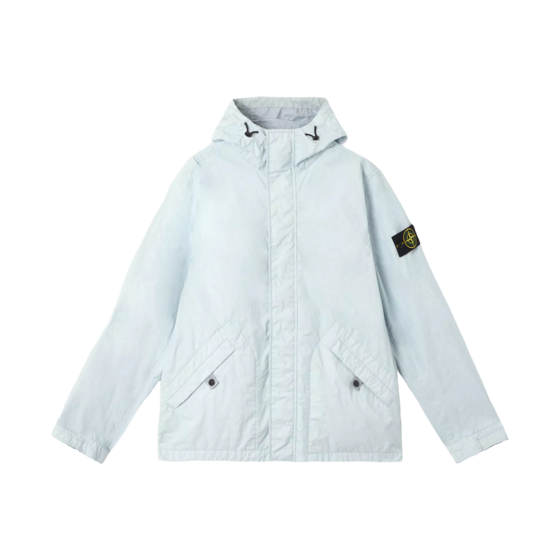 스톤 아일랜드 4100093 멤브라나 3L TC 브리더블 워터-레지스턴트 후드 자켓 스카이 블루 - 25SS