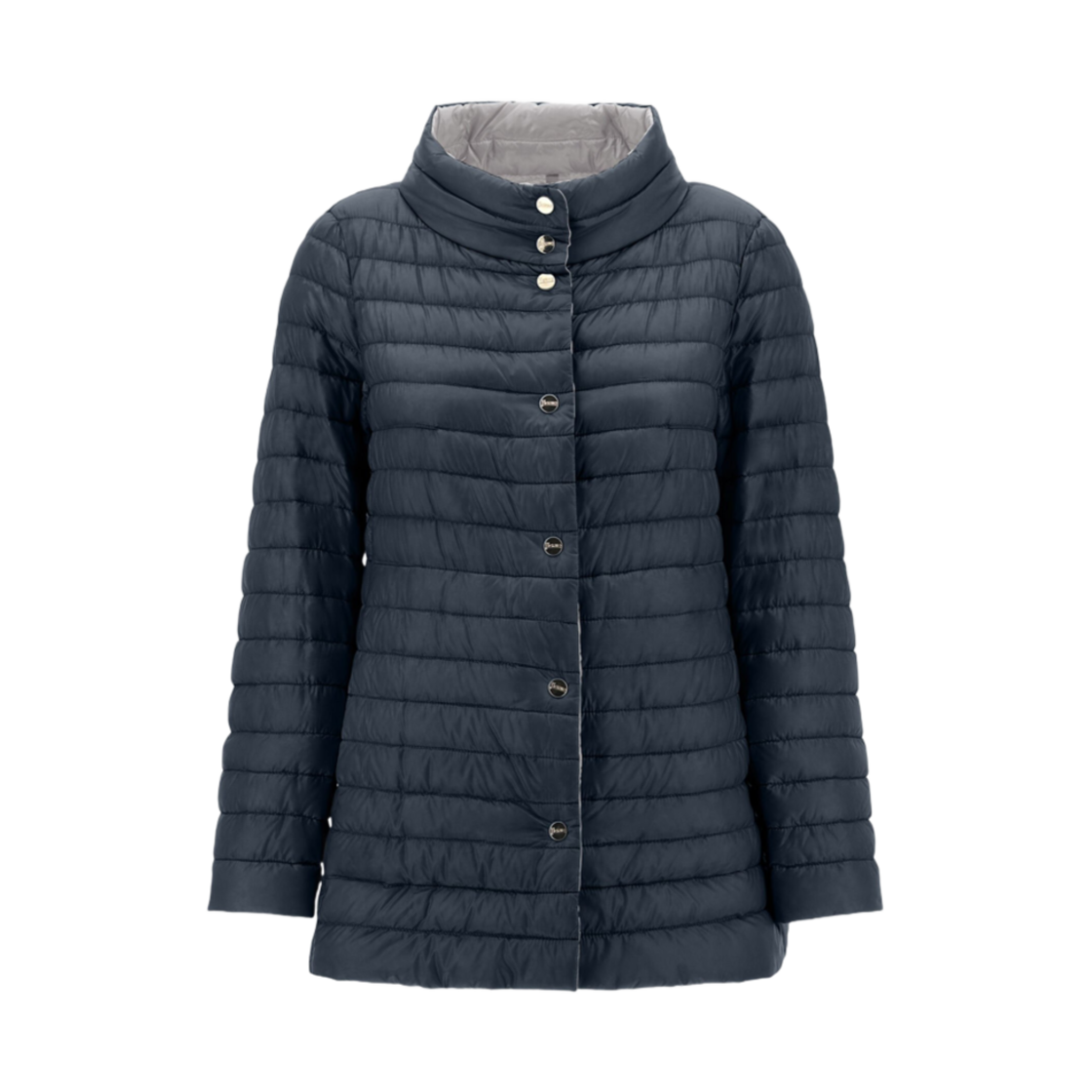 PI1234D-12017-9294 (W) Herno Reversible A-Shape In Nylon Ultralight Blue Grey