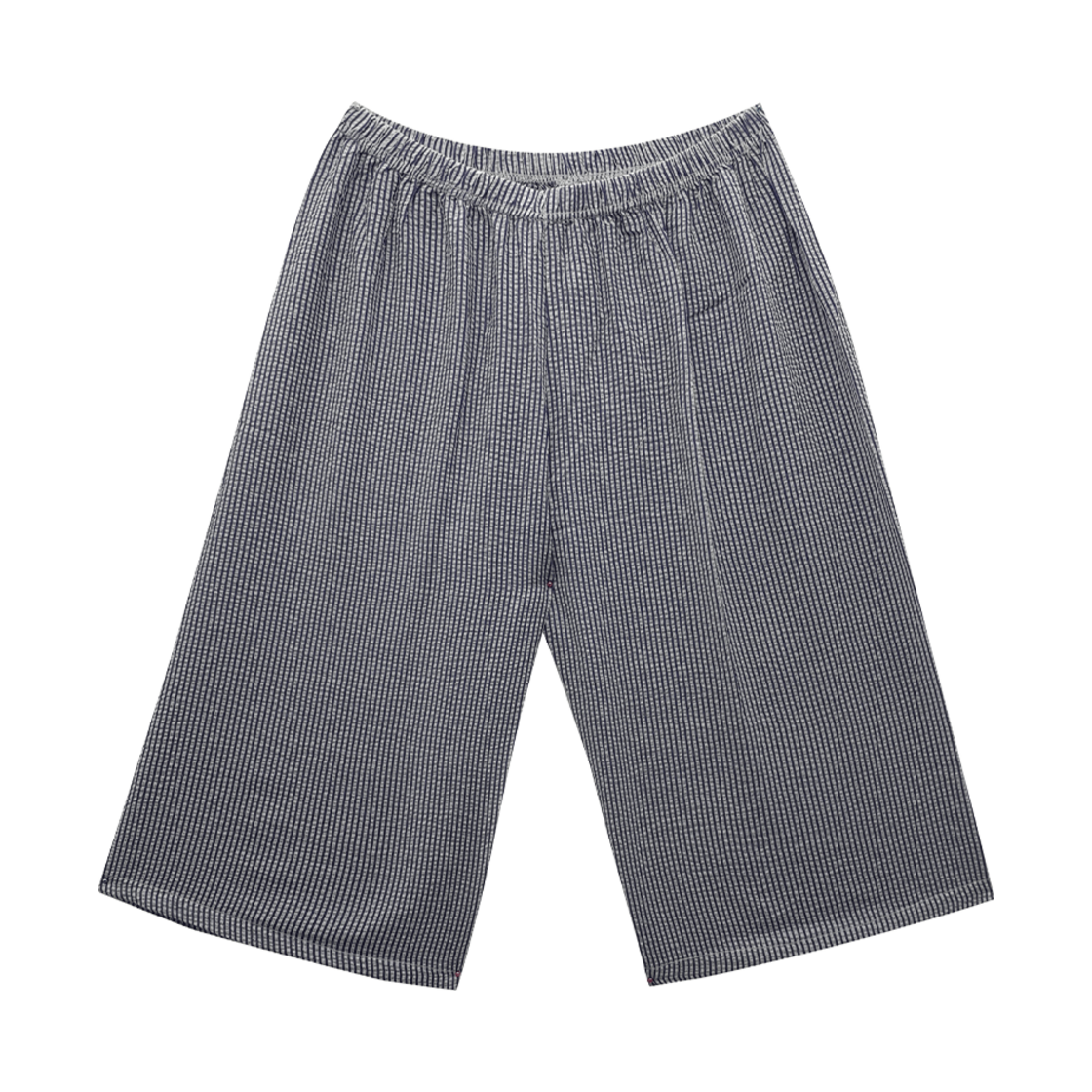 A-SP-BL AONE Unisex Seersucker 3/4 Pajama Pants Blue