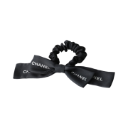 (W) Chanel Hair Accessory & Black Ecru