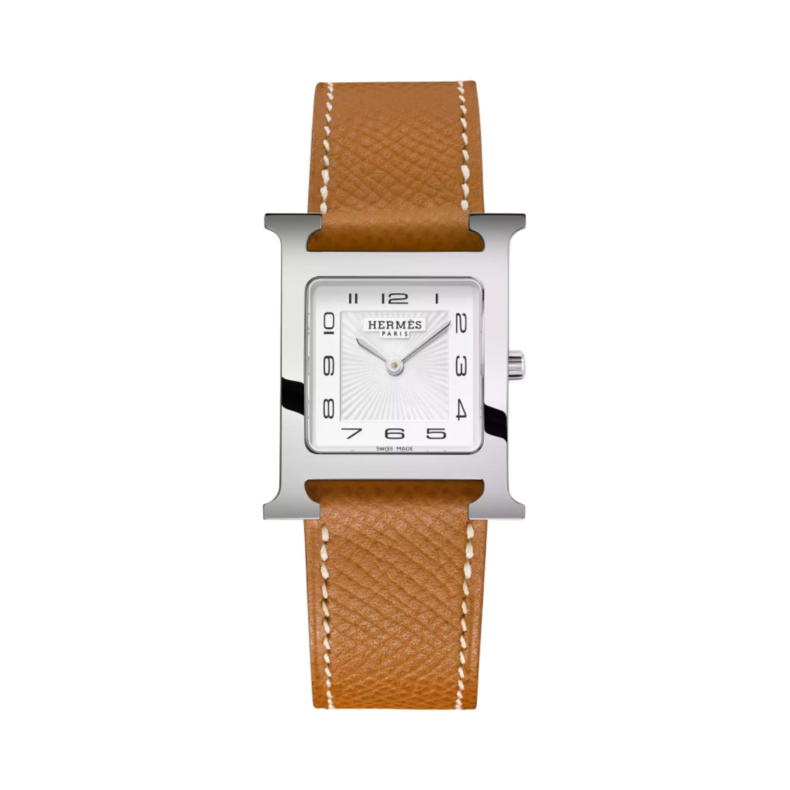 W036791WW00 Hermes Heure H Watch Medium Gold Epsom Strap & Steel