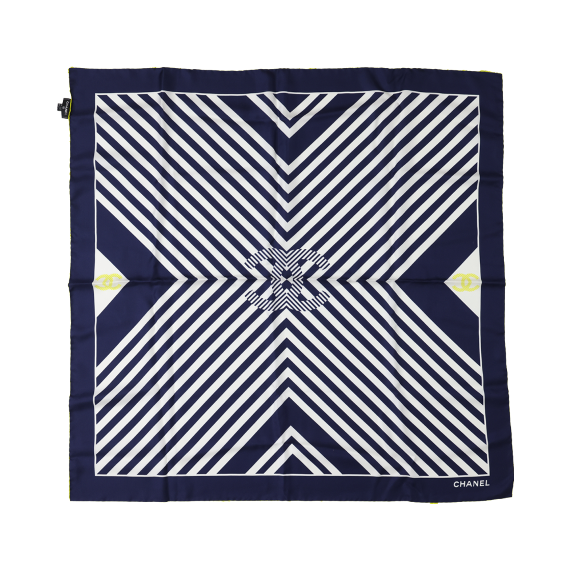 샤넬 스카프 실크 네이비(Chanel Scarf Silk Navy) - 1