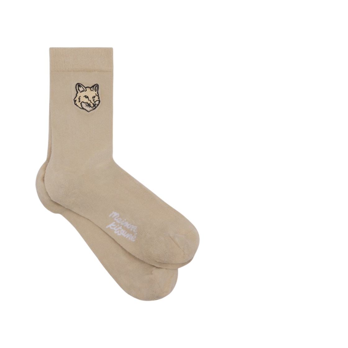 MM06414KT0014-P239 Maison Kitsune Bold Fox Head Socks Maltshake