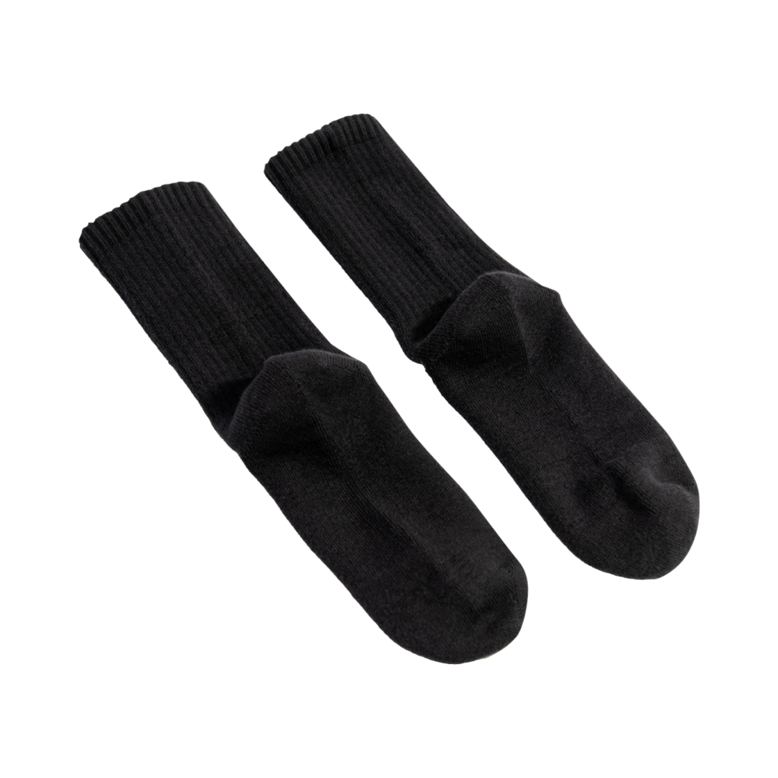 L22E0SCW304AP2BK LI2 Warm Daily Crew Socks Black