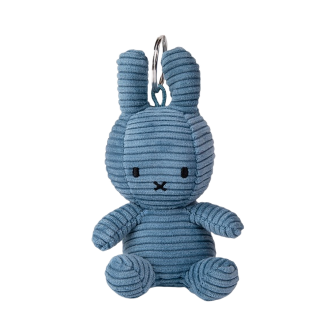 미피 x 본 톤 토이 키체인 코듀로이 에비에이터 블루(Miffy x Bon Ton Toys Keychain Corduroy Aviator Blue)