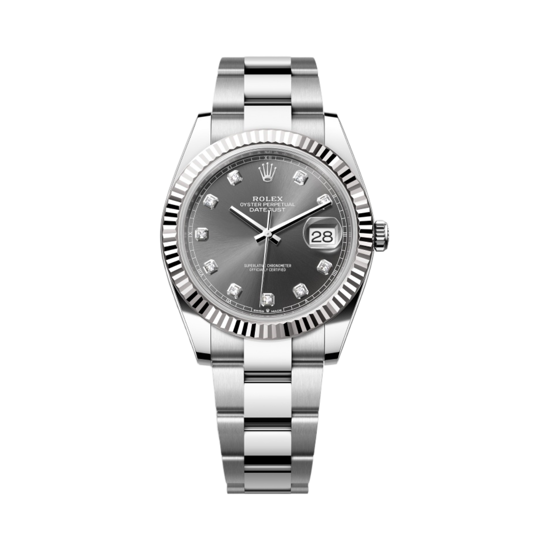 126334 Rolex Datejust 41mm 126334 Slate Diamond-Set Oyster - 대표 이미지 #1