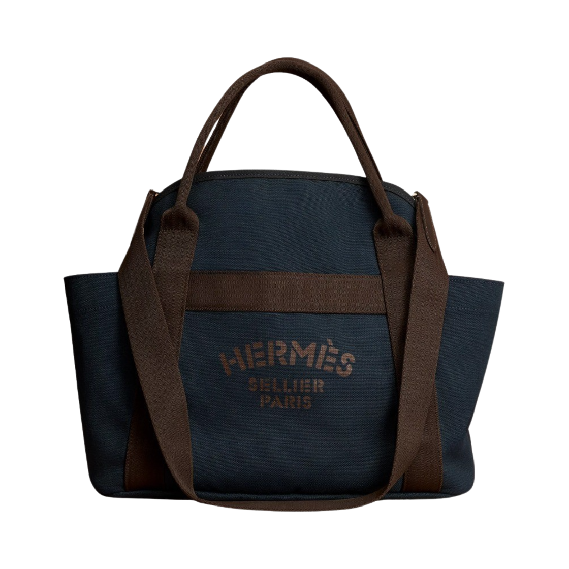 에르메스 더 그루밍 백 캔버스 & 블루 네이비 프(Hermes The Grooming Bag Canvas & Bleu Navy Feu) - 3