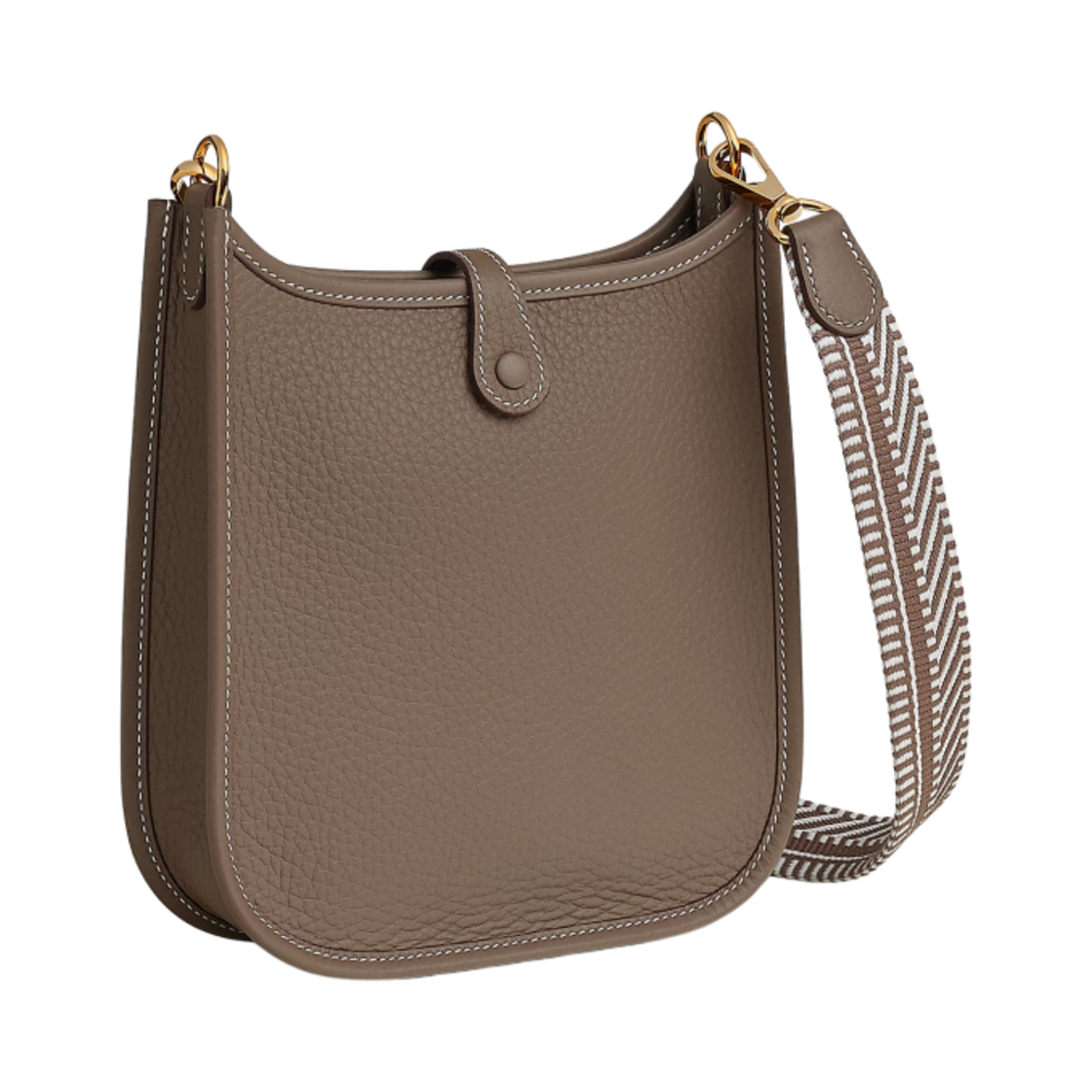 에르메스 에블린 16 아마존 백 클레망스 & 골드 하드웨어 에뚜쁘 그리 빨 에뚜쁘(Hermes Evelyne 16 Amazone Bag Clemence & Gold Etoupe Gris Pale Etoupe) - 3