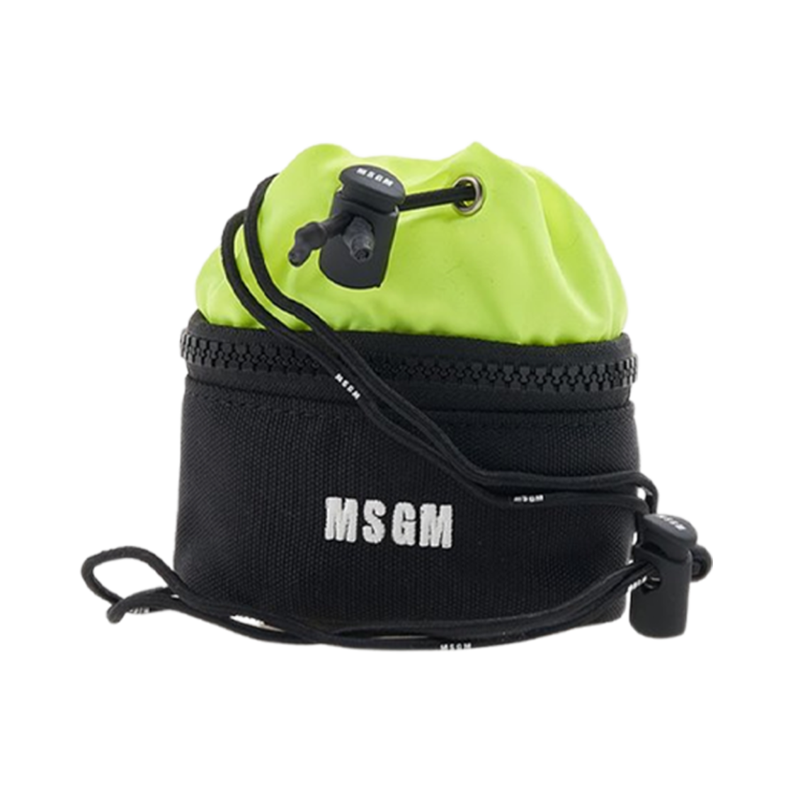 3340MZ95-371-99 MSGM Logo Embroidered Pouch Black