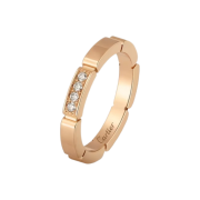 Cartier Maillon Panthere Wedding Ring Rose Gold Diamond