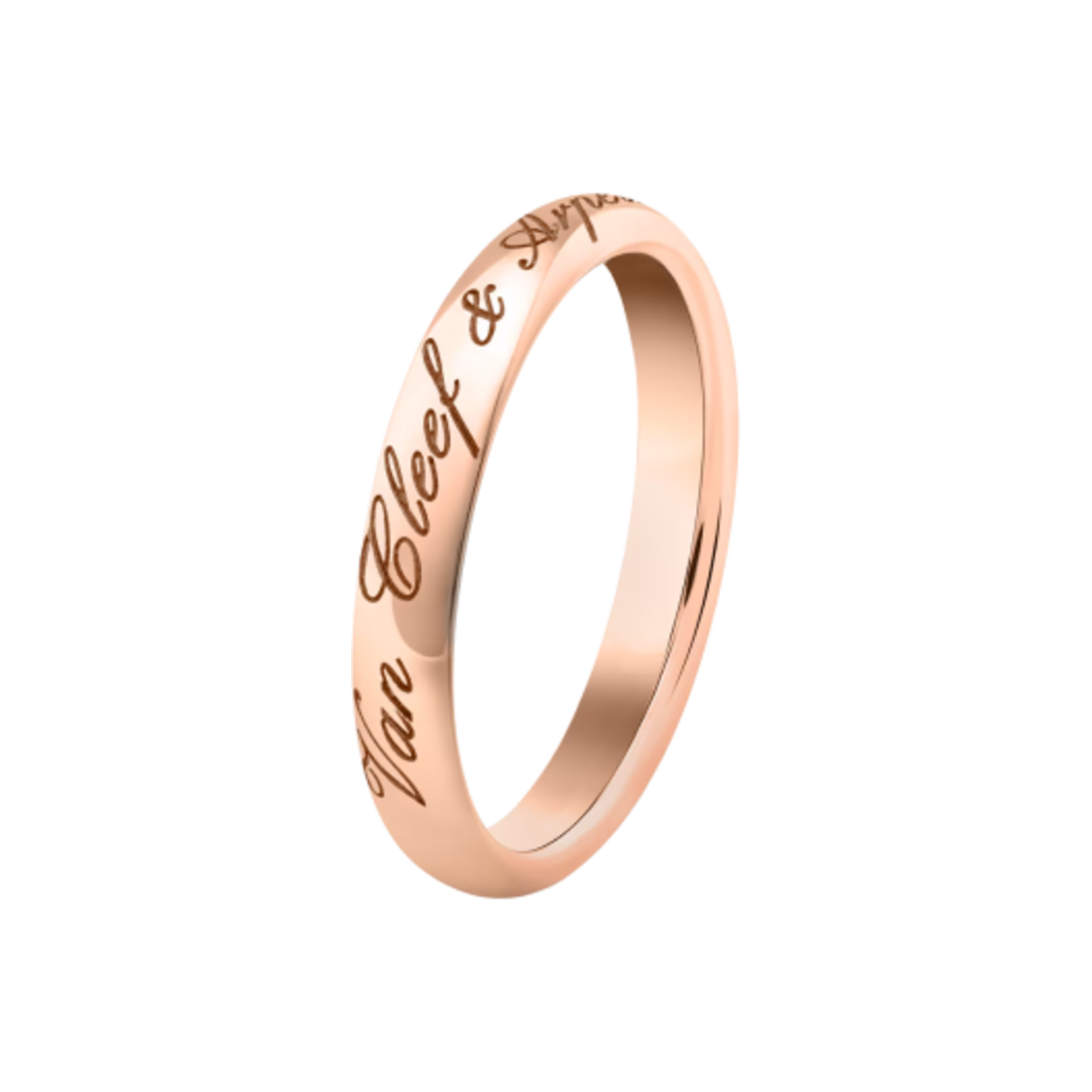 VCARP5MT00 Van Cleef & Arpels Tendrement Signature Wedding Band 18K Pink Gold