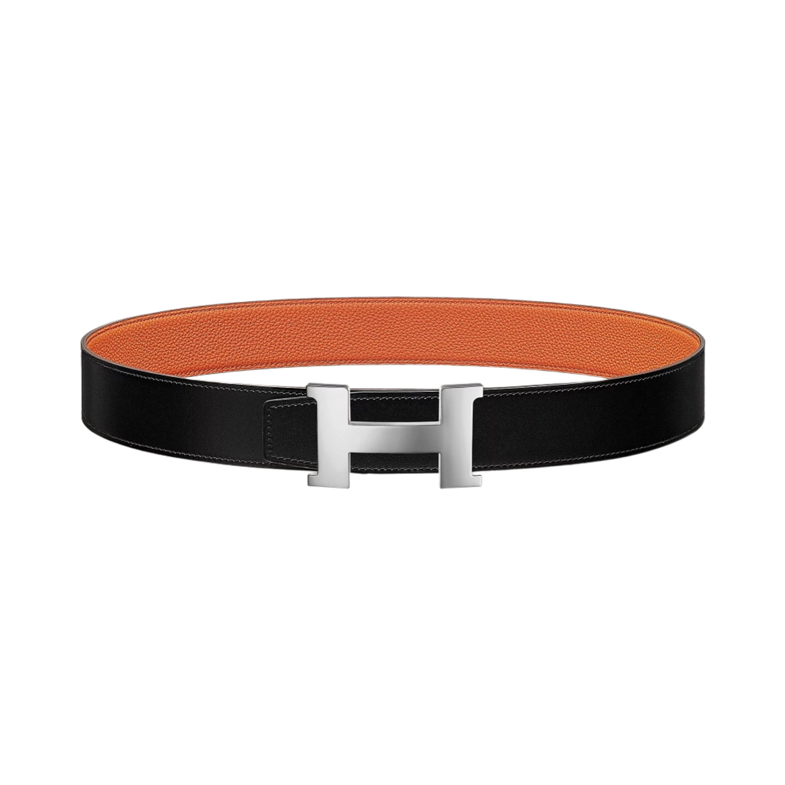 에르메스 콘스탄스 벨트 버클 & 리버서블 가죽 스트랩 38mm & 실버 누아 오랑쥬(Hermes Constance Belt Buckle & Reversible Leather Strap 38mm & Silver Noir Orange) - 1