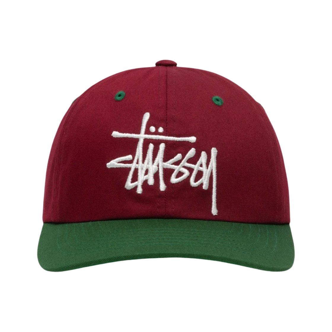 스투시 로우 프로파일 빅 베이직 스냅백 마룬(Stussy Low Profile Big Basic Snapback Maroon) - 1