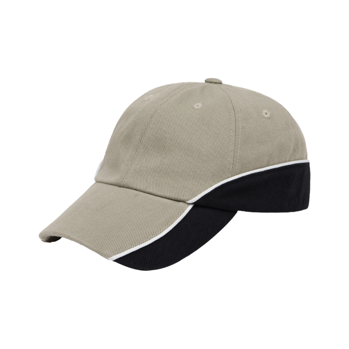 L25UAB001BEG LOCKHEED MARTIN Blocking Reflective Piping Cotton Ball Cap Charcoal Beige