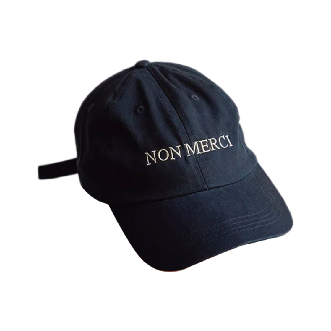 메르시 자수 캡 논 메르시 블랙(Merci Embroidered Cap Non Merci Black)