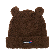 Palace Fuzzy Ear Beanie Brown - 22FW