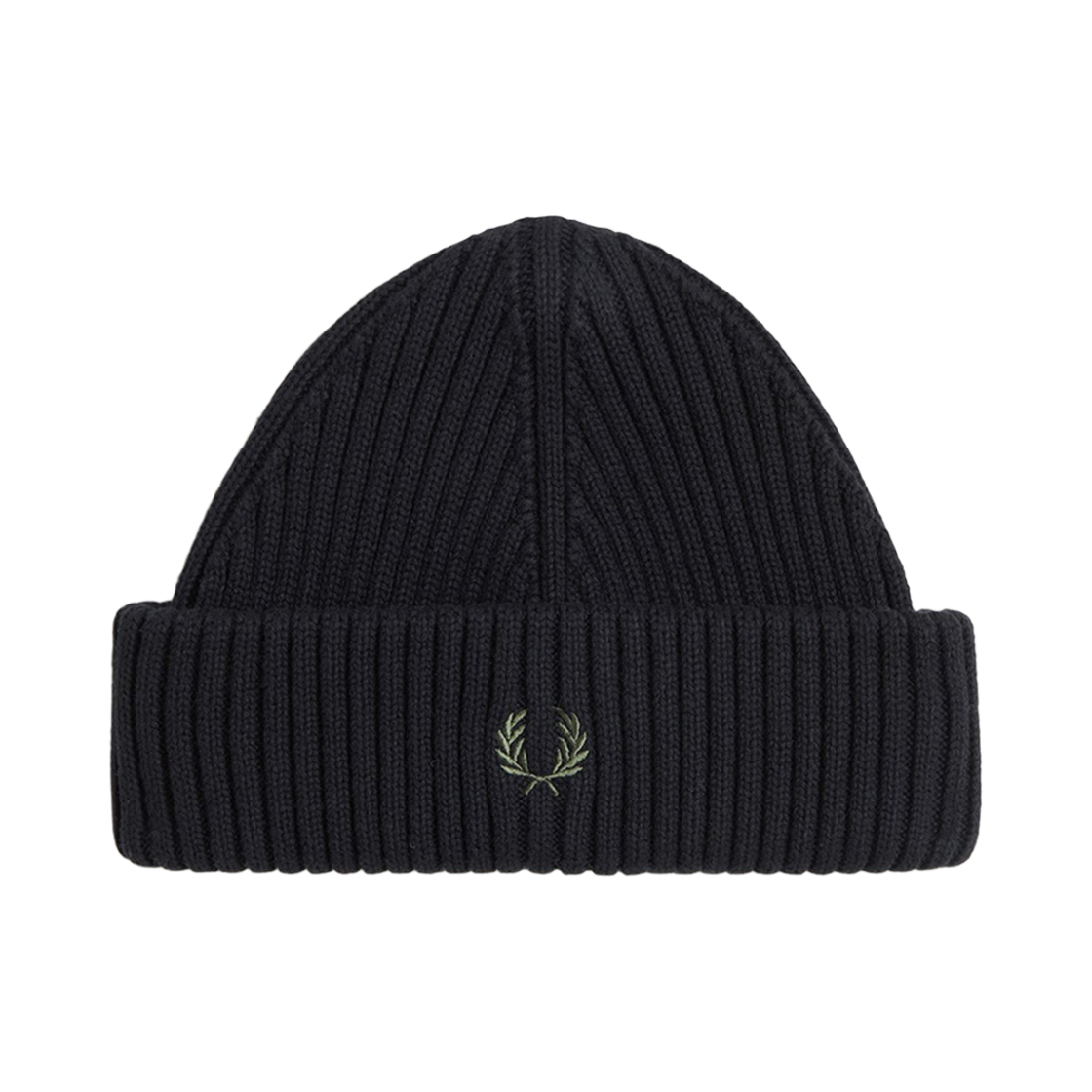 CFPU2438148-102 Fred Perry Cotton Rib Beanie Black