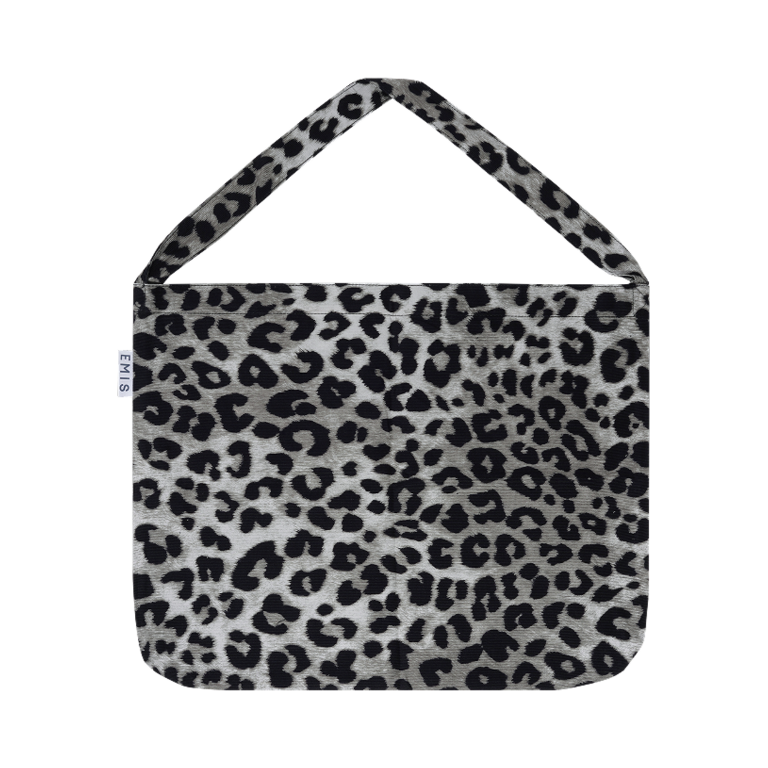 【emis】 NEW LEOPARD CORDUROY ECO BAG-GRAY 韓国★人気 人気 ☆EMIS☆ NEW LEOPARD CORDUROY ECO BAG (EMIS/エコバッグ