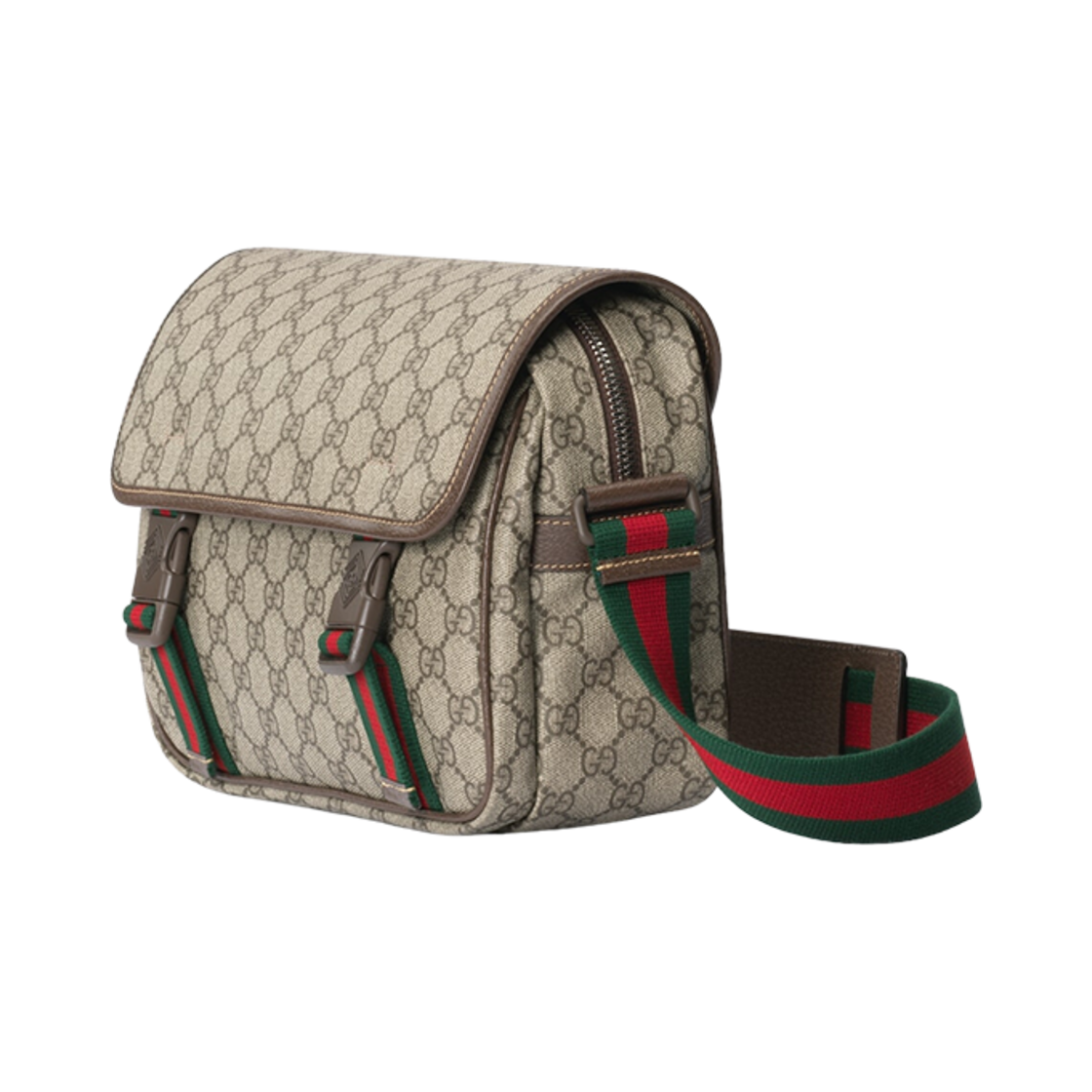 구찌 GG 메신저 백 베이지 에보니 GG 슈프림(Gucci GG Messenger Bag Beige Ebony GG Supreme) - 2