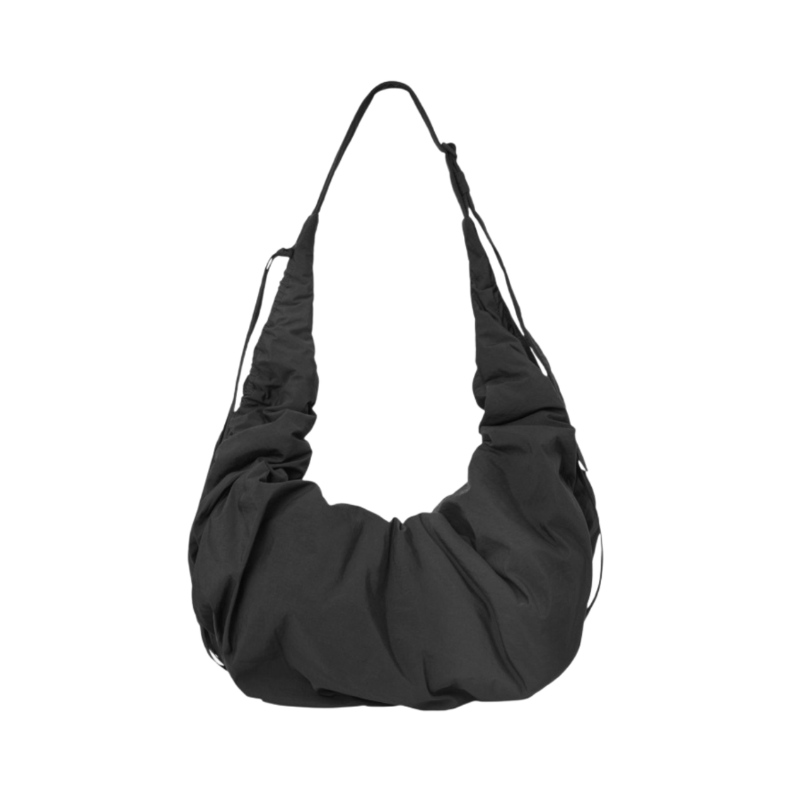 코스 캐노피 나일론 오버사이즈 크로스바디백 블랙(COS Canopy Nylon Oversized Crossbody Bag Black)