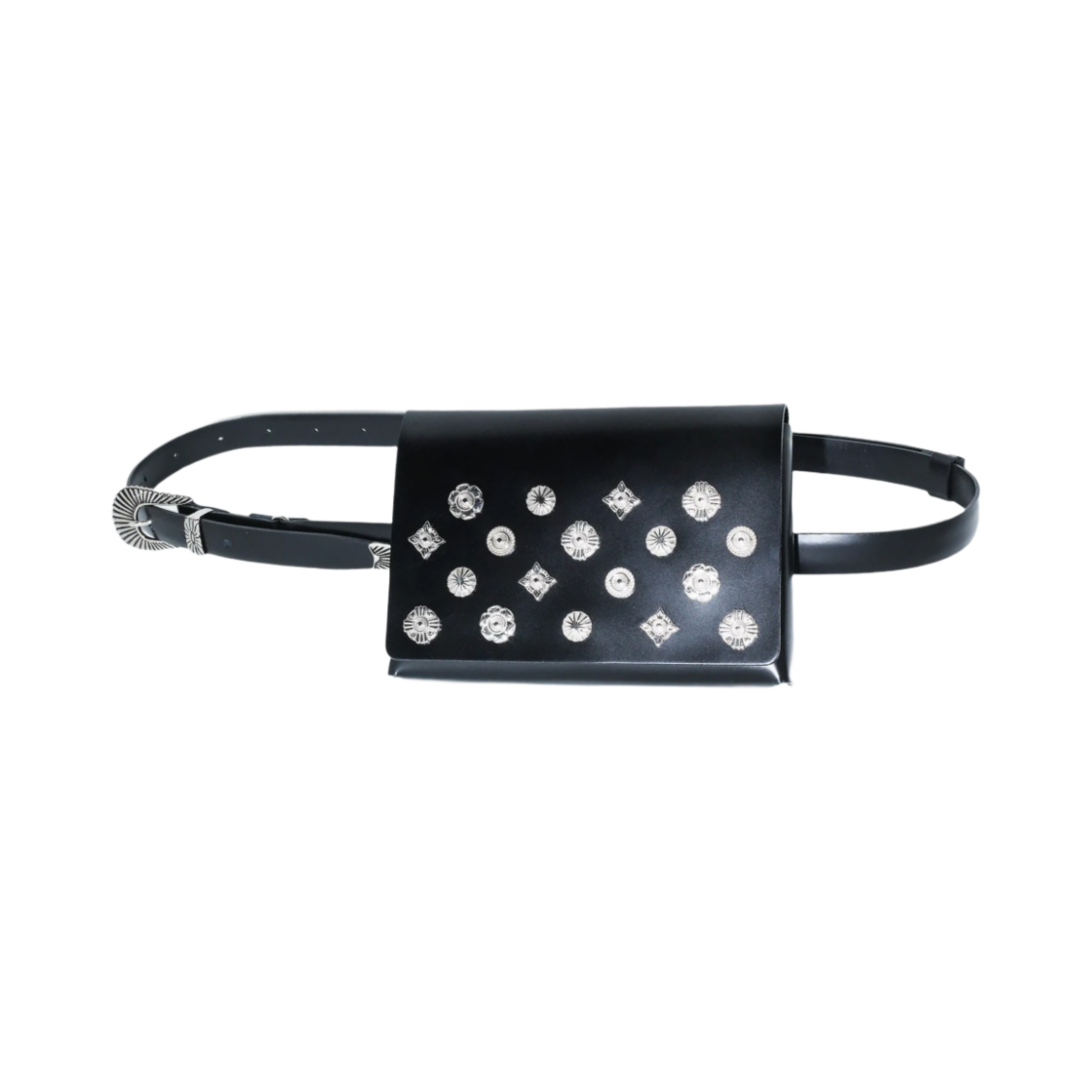 토가 아카이브스 모티프 메탈 벨트백 블랙(Toga Archives Motif Metal Belt Bag Black)