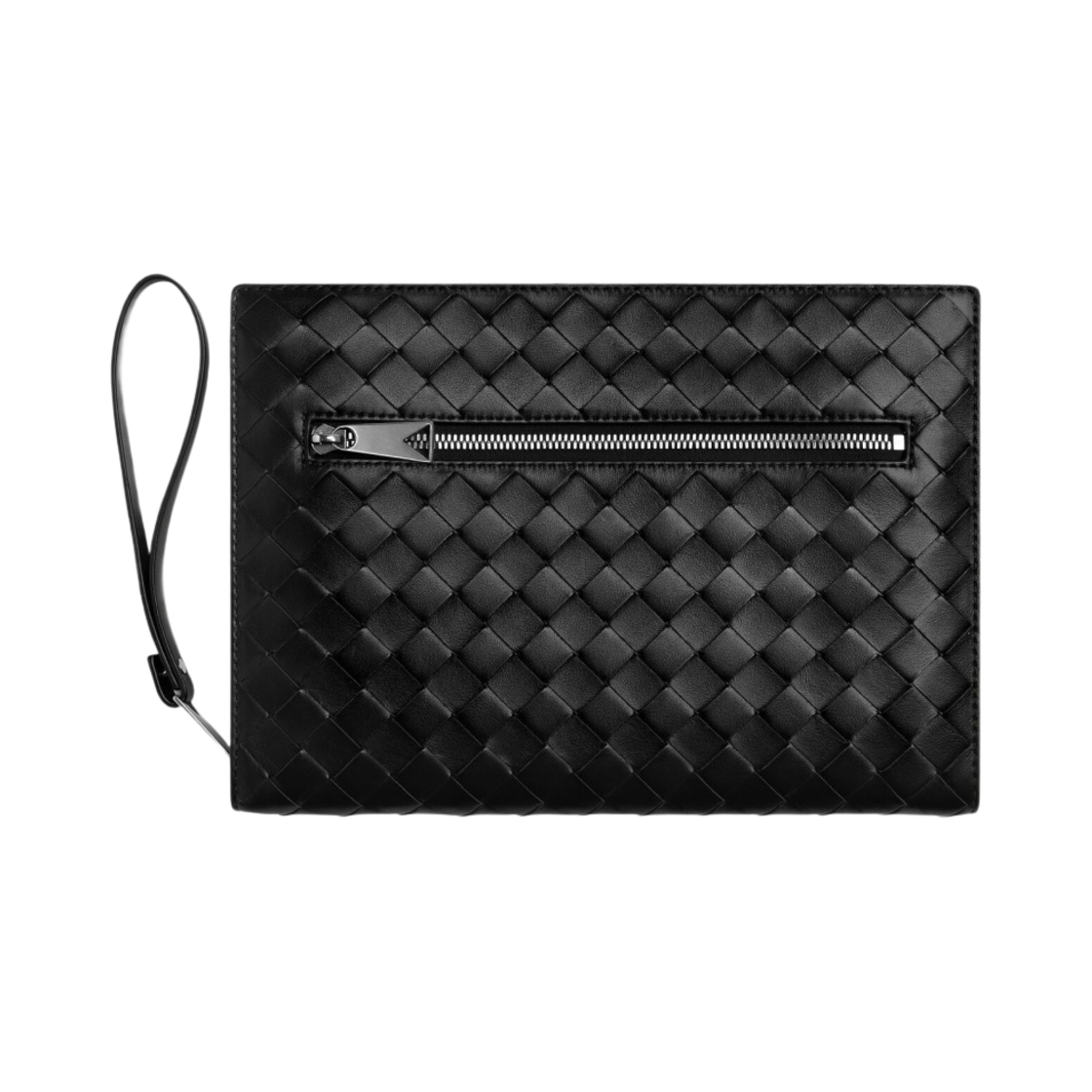 보테가 베네타 스몰 인트레치아토 도큐먼트 케이스 블랙(Bottega Veneta Small Intrecciato Document Case Black) - 1