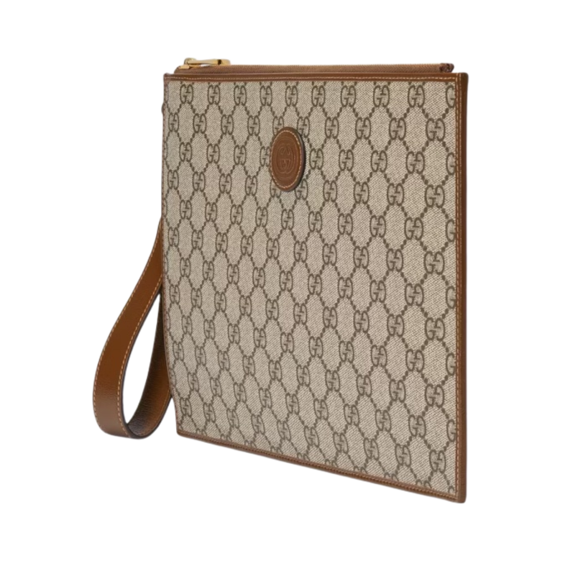 구찌 인터로킹 G 파우치 베이지 에보니(Gucci Pouch with Interlocking G Beige Ebony) - 2