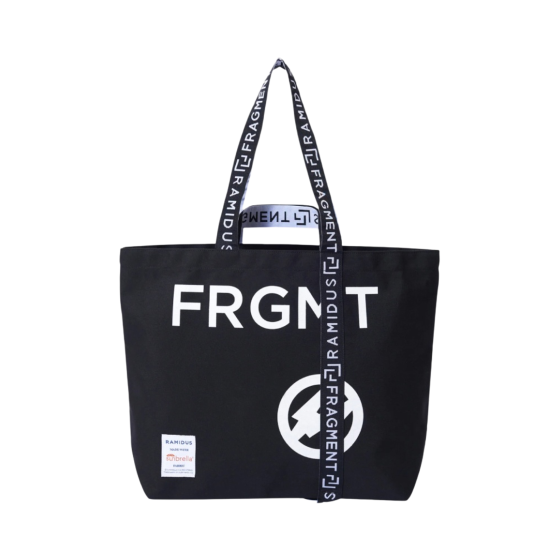 라미더스 x 프라그먼트 디자인 토트백 L 블랙(Ramidus x Fragment Design Tote Bag L Black) - 1