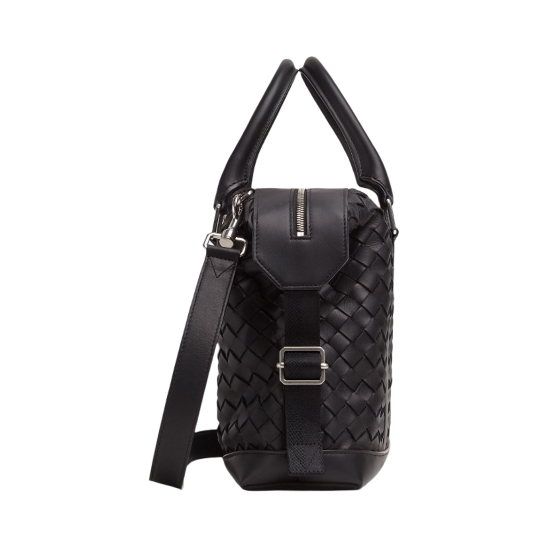 보테가 베네타 인트레치아토 폴드 브리프케이스 블랙(Bottega Veneta Intrecciato Folded Briefcase Black) - 2
