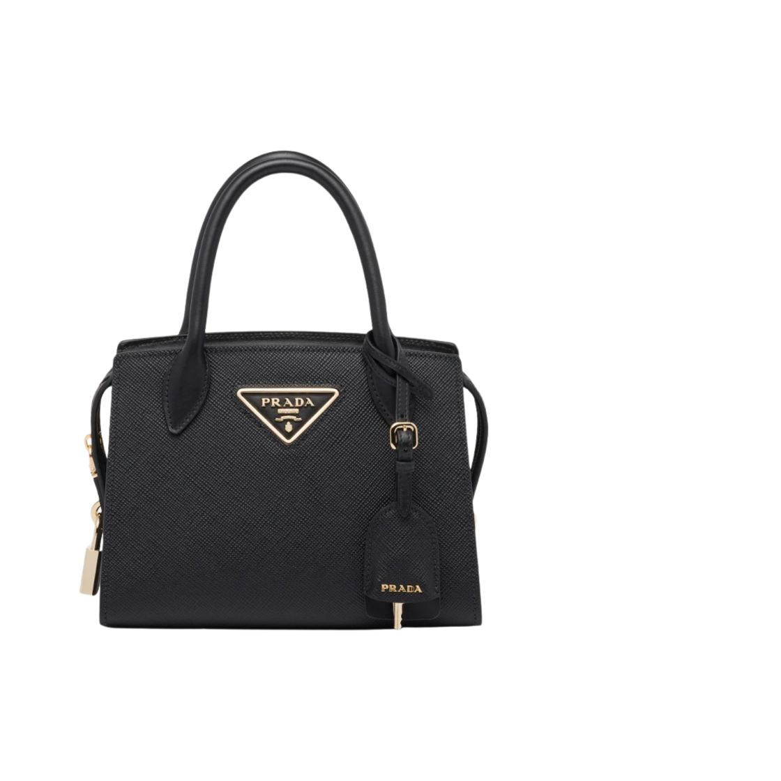 1BA269-2ERX-F0002 Prada Small Saffiano Leather Kristen Bag Black
