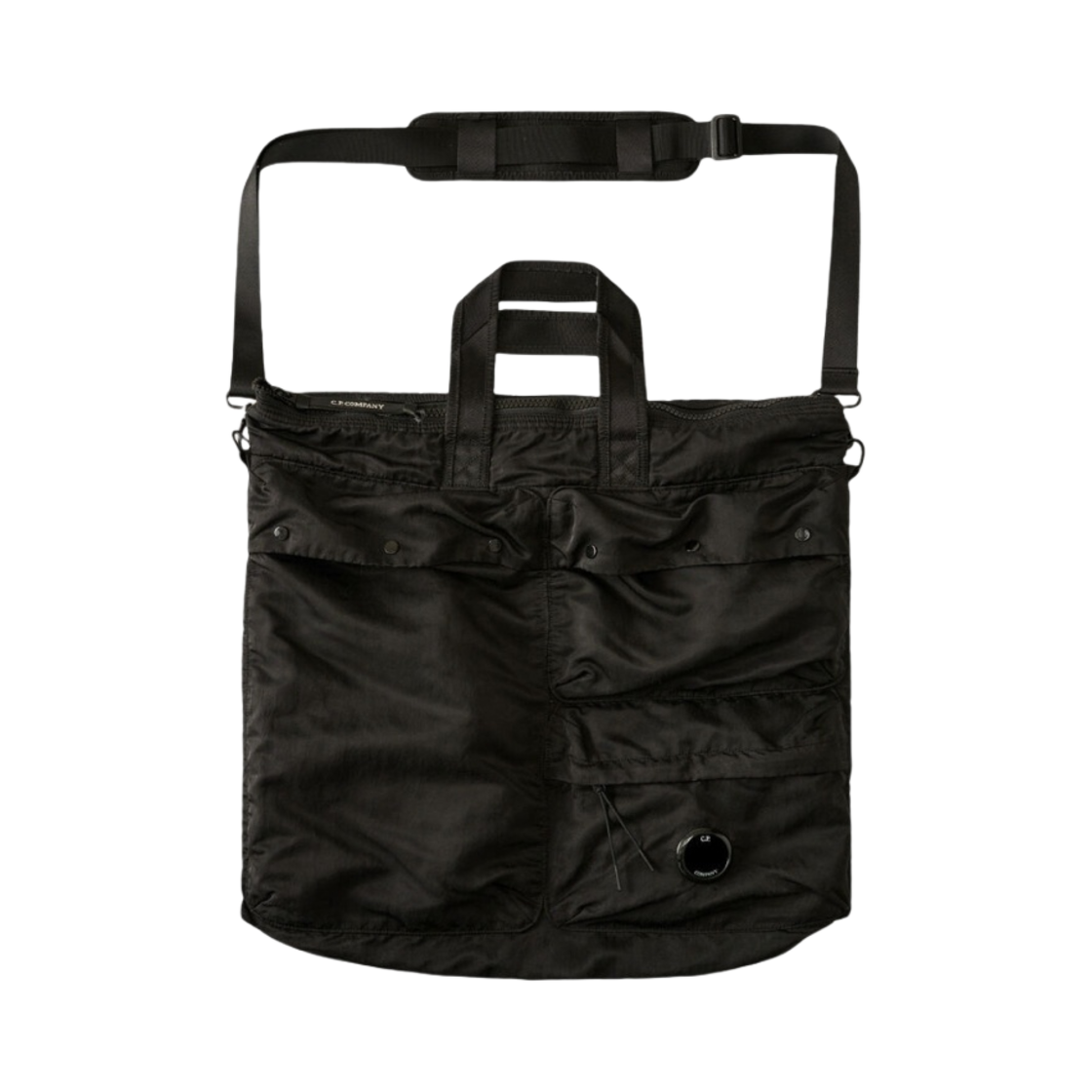 C.P. 컴퍼니 나일론 B 토트백 블랙 - 24SS(C.P. Company Nylon B Tote Bag Black - 24SS)