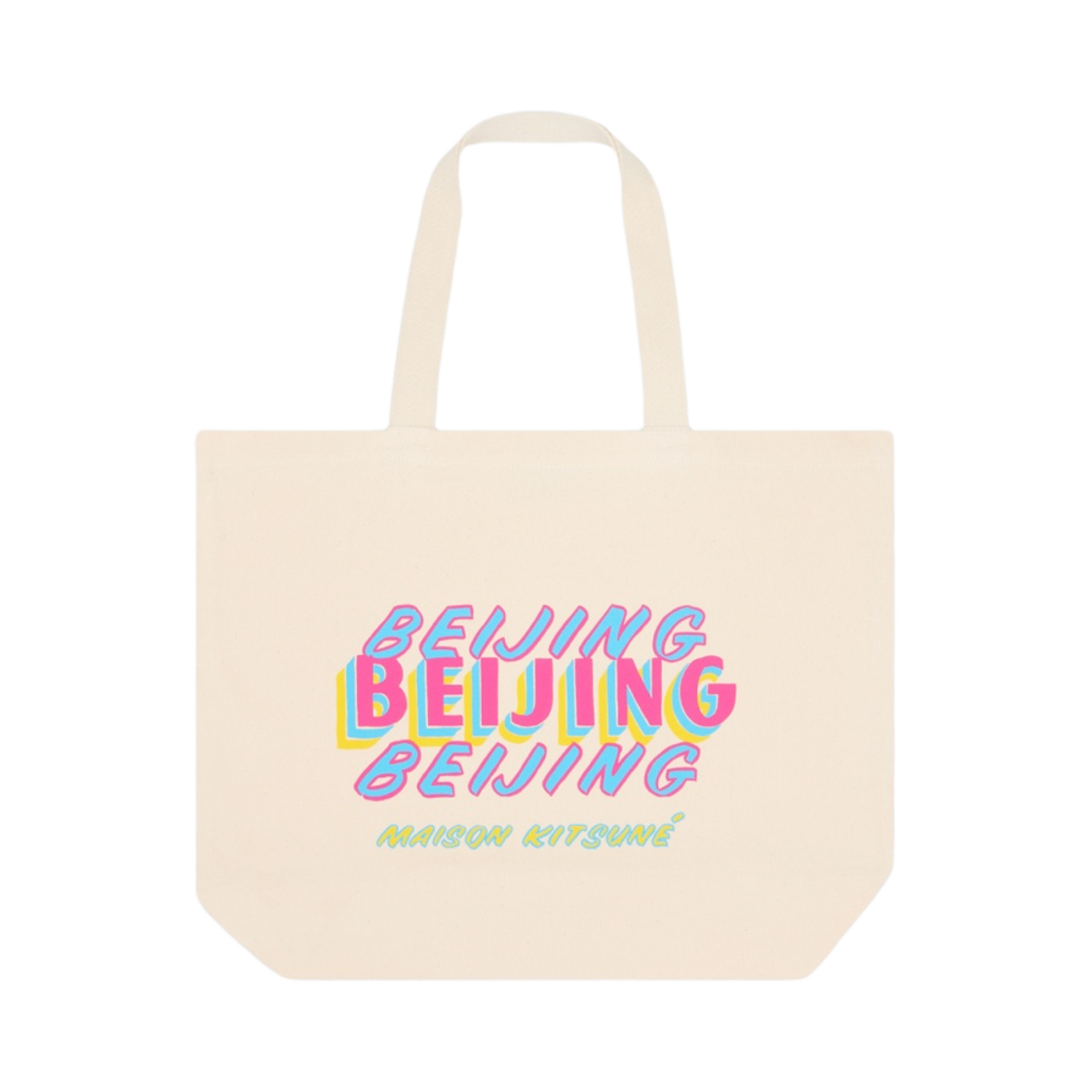 메종 키츠네 베이징 벤 클레베이 토트백 에크루(Maison Kitsune Beijing Ben Klevay Tote Bag Ecru) - 1