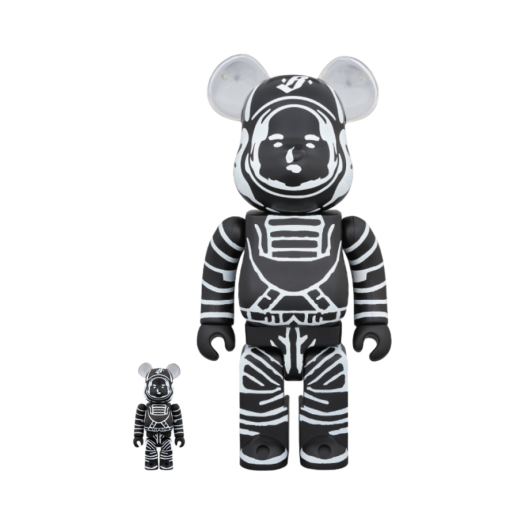 Bearbrick x Billionaire Boys Club Astronaut 100% & 400% Set Black