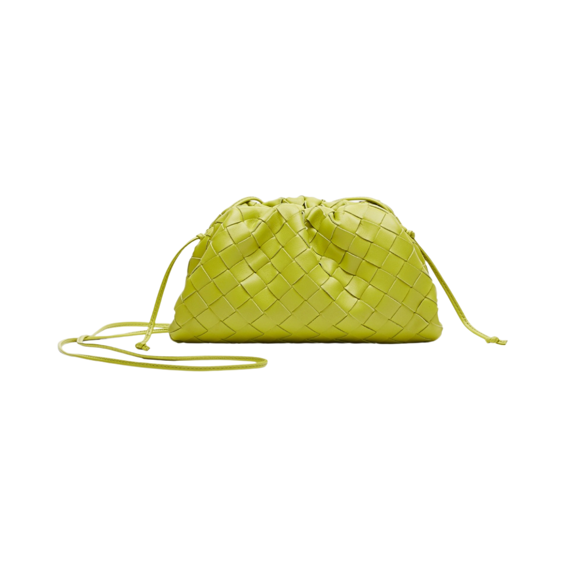 585852VCPP13520 Bottega Veneta Mini Leather Pouch Kiwi