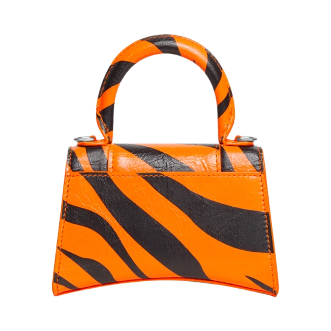 발렌시아가 이어 오브 더 타이거 체인 미니 아워글래스 백 타이거 프린트 오렌지(Balenciaga Year of the Tiger Mini Hourglass Bag with Chain Tiger Printed Orange) - 2