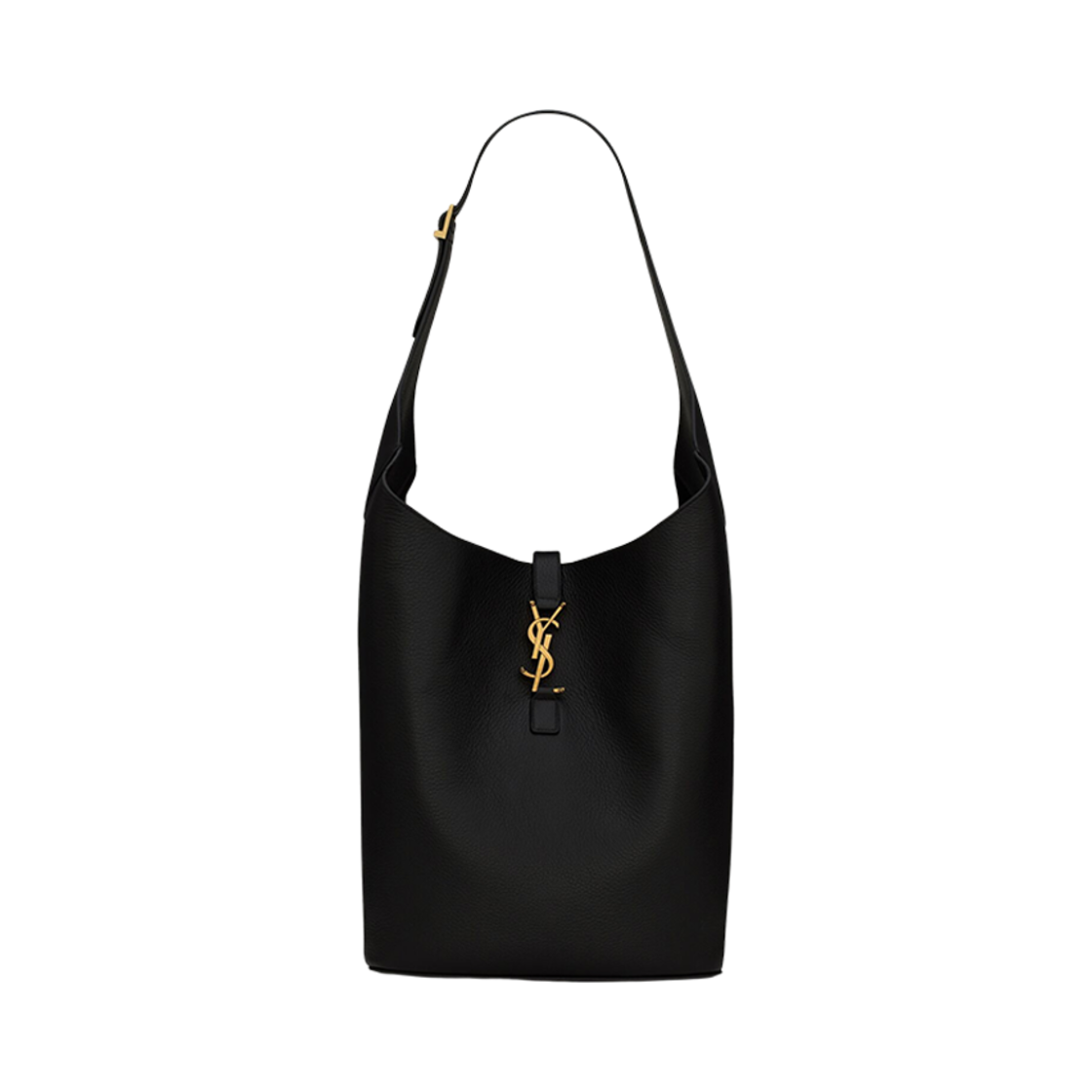 793088-AADN9-1000 Saint Laurent Le 5 A 7 Hobo in Grained Leather Black