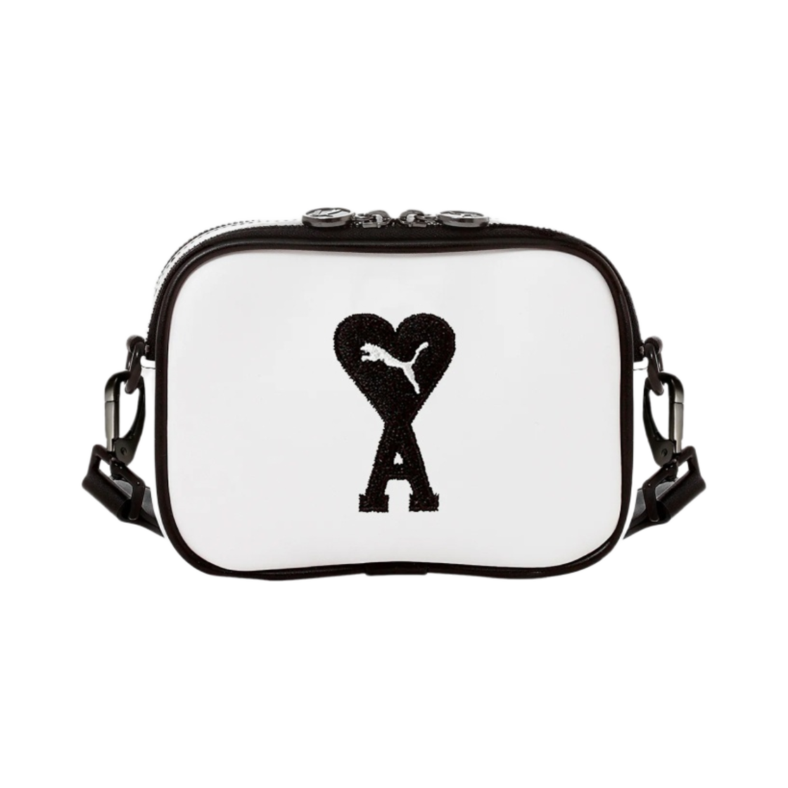 푸마 x 아미 스몰 숄더백 화이트 블랙(Puma x AMI Small Shoulder Bag White Black) - 2