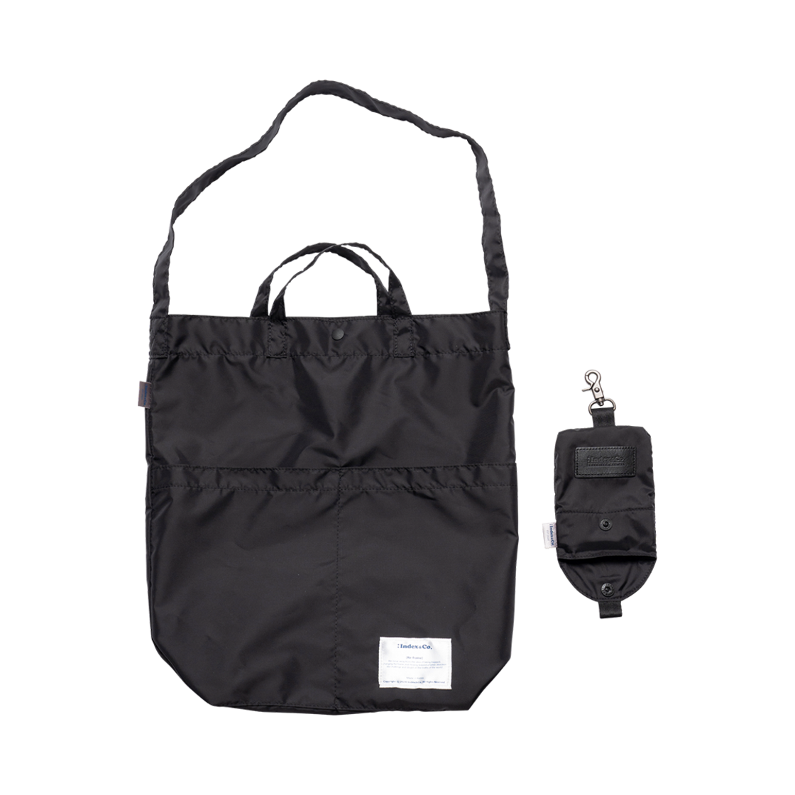 인덱스앤코 가젯 쇼퍼백 블랙(Index&Co. Gadget Shopper Bag Black)